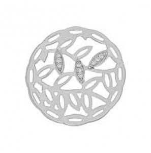 MY iMenso 925/rhod-plated insigne fantasy flower 33mm - 3132544