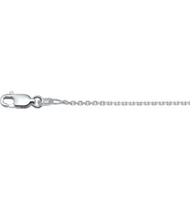 Zilver gerhodineerd anker collier 41 + 4cm 1.2mm - 3132761
