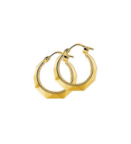 Gouden schippers creolen 20 mm - 3133019