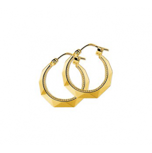 Gouden schippers creolen 20 mm - 3133019