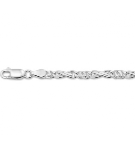 Zilver armband Schakels 4 mm 19 cm - 3133023