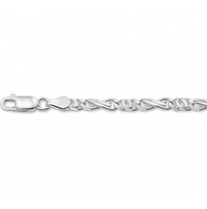Zilver armband Schakels 4 mm 19 cm - 3133023