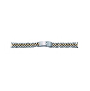 Horlogeband staal bicolour 18-12 mm - 3140343