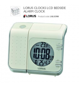 Lorus wekker wit met licht. - 3130476