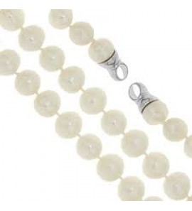 MY iMenso 925/rhod-plated endcap/frech water pearl 9mm necklace 42cm - 3130510