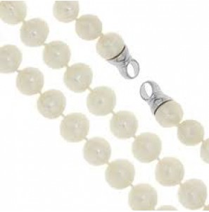 MY iMenso 925/rhod-plated endcap/frech water pearl 9mm necklace 42cm - 3130510