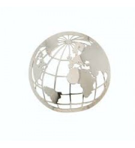 MY iMenso 925/rhod-plated insigne cover world 33mm - 3130539