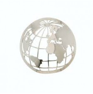 MY iMenso 925/rhod-plated insigne cover world 33mm - 3130539