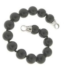 MY iMenso 925/rhod-plated endcap/onyx 10mm bracelet 18cm - 3130577
