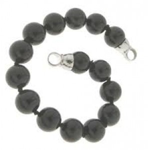 MY iMenso 925/rhod-plated endcap/onyx 10mm bracelet 18cm - 3130577