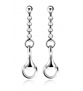 ZINZI zilv. oorhangers horsebit. - 3130948