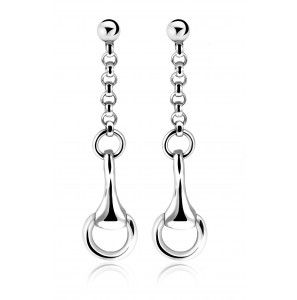ZINZI zilv. oorhangers horsebit. - 3130948