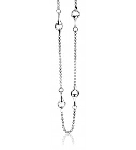 ZINZI zilv. collier horsebit 70cm - 3130951