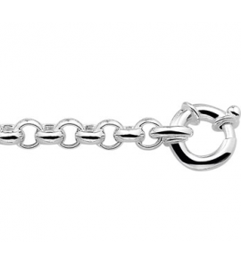 Zilver RH armband jasseron 7 mm 19cm draaglengte 18cm - 3140523