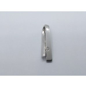 Witgouden henager fantasie met briljant 0.04 crt. SI,W - 3140552