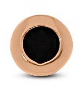 MY iMenso 925/rosegold-plated dancer stone blk. 2.5mm - 3140949