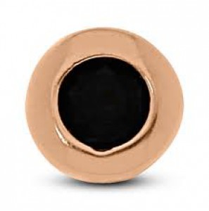 MY iMenso 925/rosegold-plated dancer stone blk. 2.5mm - 3140949