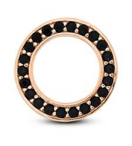 MY iMenso 925/rosegold-plated dancer disc 22x cz  blk. - 3140950