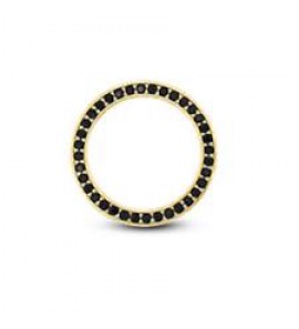 MY iMenso 925/gold-plated dancer disc cz blk. 18mm - 3140957