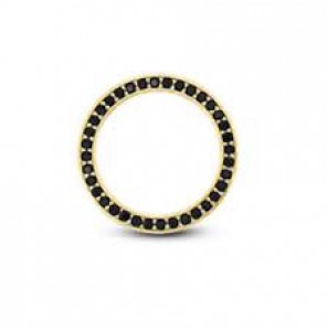 MY iMenso 925/gold-plated dancer disc cz blk. 18mm - 3140957