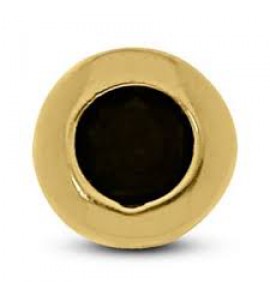 MY iMenso 925/gold-plated dancer stone blk. 2.5mm - 3141092