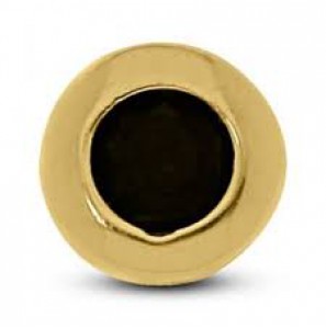MY iMenso 925/gold-plated dancer stone blk. 2.5mm - 3141092