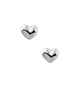 Zilver oorknoppen hart - 3141275