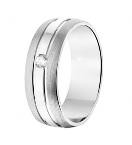 Zilveren vriendsschapsring mat/glans met zirconia A210CZ - 3141300