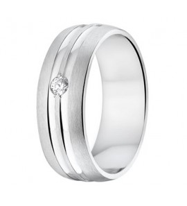 Zilveren vriendsschapsring mat/glans met zirconia A211CZ - 3141308