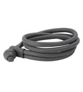 JdIL lth. knot bracelet. dark grey M - 3141444