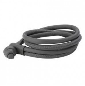 JdIL lth. knot bracelet. dark grey M - 3141444