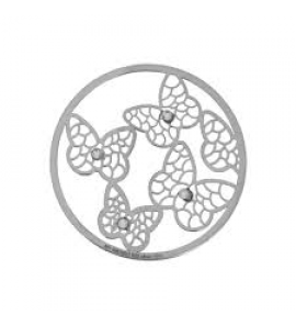 MY iMenso 925/rhodgold-plated butterfly cover  33mm insignia - 3141543