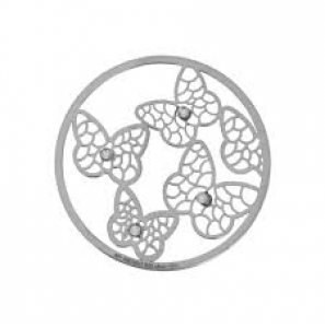 MY iMenso 925/rhodgold-plated butterfly cover  33mm insignia - 3141543