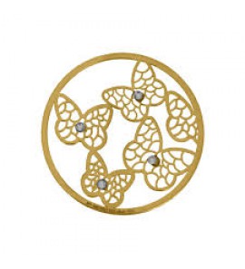 MY iMenso 925/gold-plated butterfly cz cover  33mm insignia - 3141592