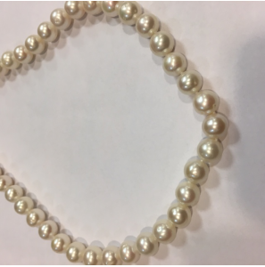Parelcollier zoetwaterparel 9-9,5 mm met zilver slot 45 cm - 3141907