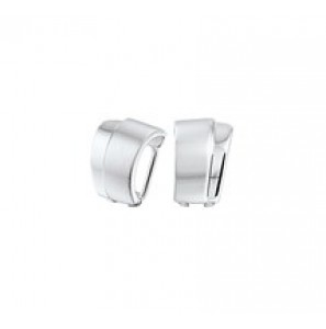 Zilver oorclips mat/glans - 3142012