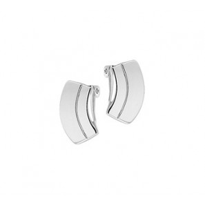 Zilver oorclips mat/glans - 3142027