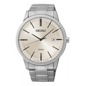 Seiko heren staal bracelet zilver 100m - 3142090