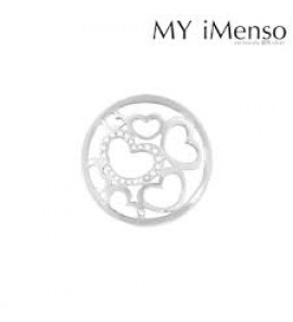 MY iMenso 925/rhod-plated insignia fantasy hearts 24mm - 3142215