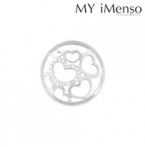 MY iMenso 925/rhod-plated insignia fantasy hearts 24mm - 3142215