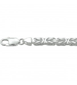 Zilver RH koningsschakel armband  18.5 cm - 3142268
