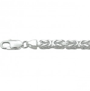 Zilver RH koningsschakel armband  18.5 cm - 3142268