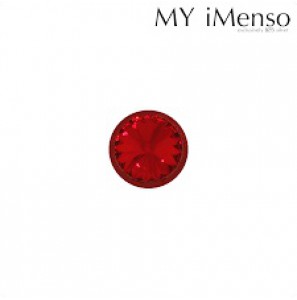 MY iMenso Piccola (14mm) insigne "ruby" Swarovski elements (925/rhod-plated) - 3142644