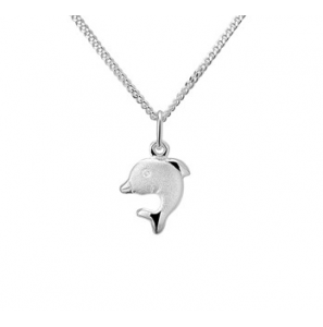 Zilver collier met dolfijn 36-40cm - 3142757