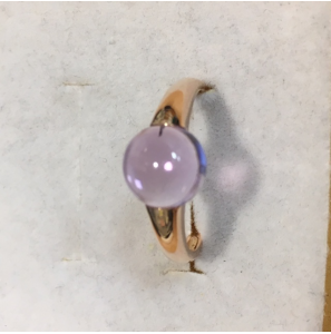 Eclat rosÚgouden ring met paarse amathyst - 3142831