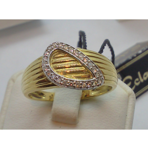Eclat gouden bicolour ring met diamant 0.13 crt SI - 3142838
