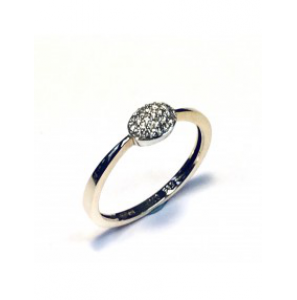 Eclat gouden  ring met diamant 0.11crt - 3142832