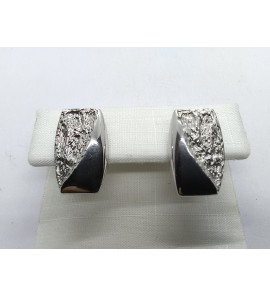Sueno zilver oorknop bewerkt strak - 3142990