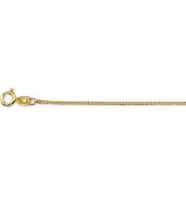 Goud gourmet collier 1.0 mm 45 cm - 3143124