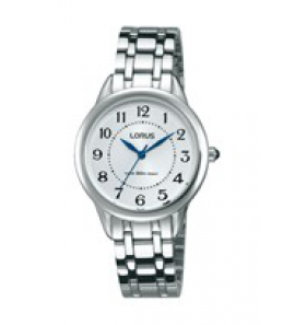 Lorus dames staal bracelet wit 50m WR - 3150138